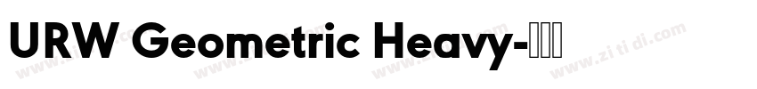 URW Geometric Heavy字体转换